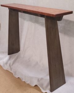 Console table, hand crafted
