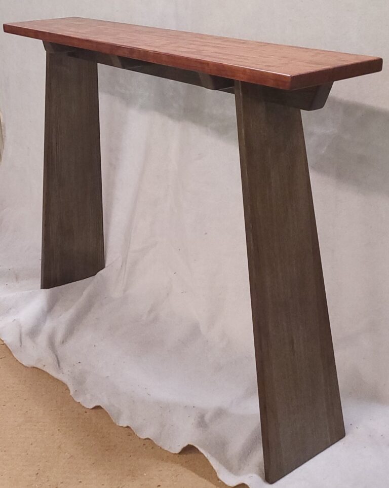 Console table, hand crafted